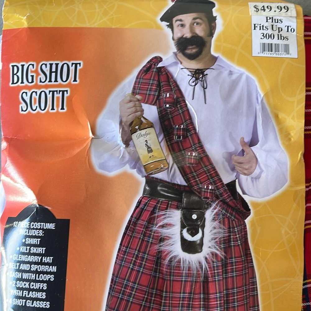 Big Shot Scott Adult Costume! New!